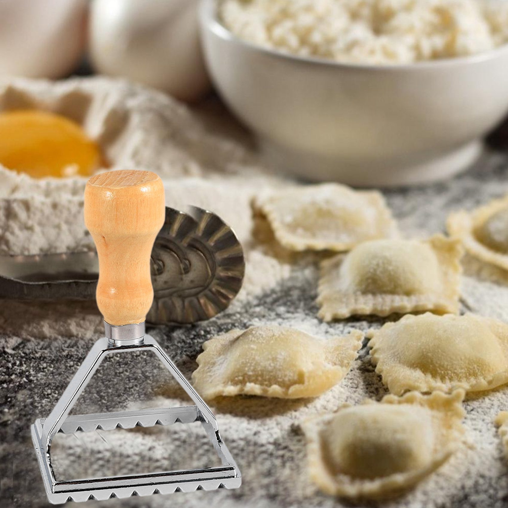 Dumpling Press Set - AA94-Ravioli Maker Cutter Stamp Set-Leading Dough