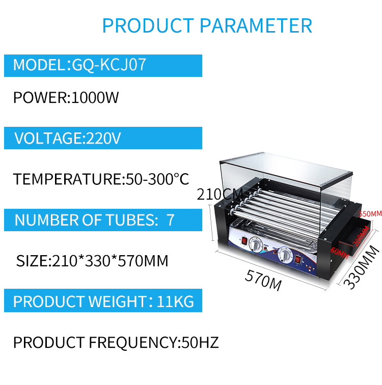 GQ-KCJ07 Hot Sale Electric Hot - Hot Dog Press recension och pris